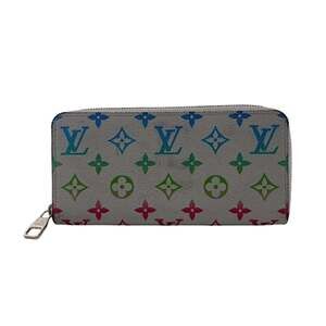 LOUIS VUITTON M13908 Zippy Wallet Monogram Iridescent Long Gray Unisex